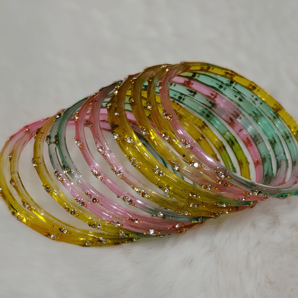 Multicolor Bangles Set (12Pcs) - Image 3