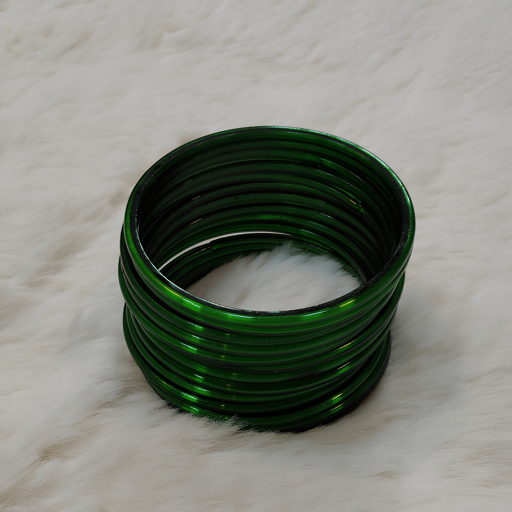 Green Glass Bangles - Image 4