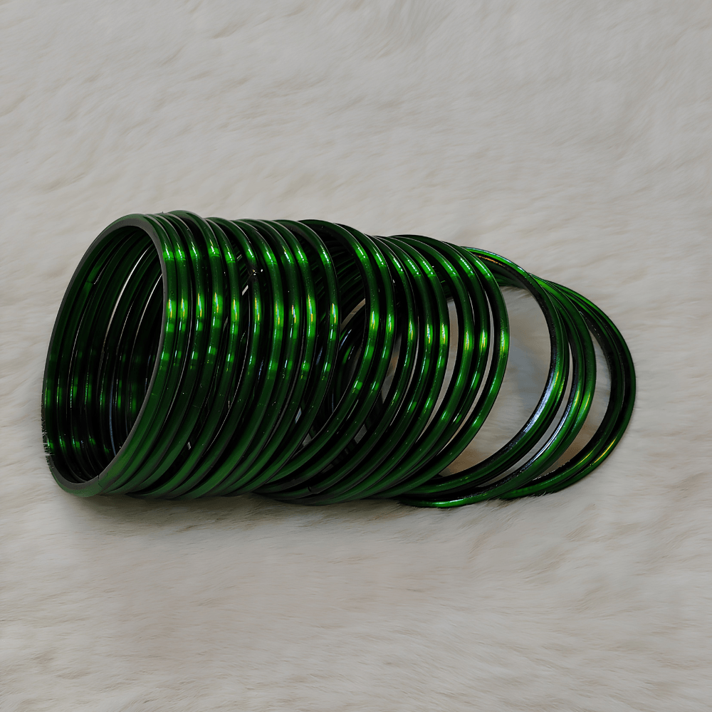 Green Glass Bangles - Image 3
