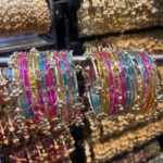 Premium Multicolor Crystal Ghungroo Charm Bangles Set