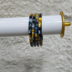 Jelly Bangles Blue Yellow Transparent 