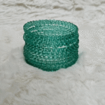Glass Maggie Bangles Aqua Blue