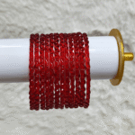 Glass Maggie Bangles Red