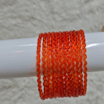 Glass Maggie Bangles Orange
